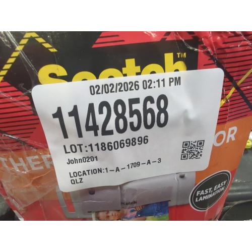 Scotch Thermal Laminator Machine, 5 Minute Warm-up, 9 Input, for Laminating Sheets Up to 5-Mil Thick