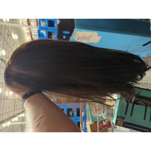 Chocolate Brown Lace Front Wig, 13x4 Synthetic Lace Wigs Pre Plucked 26inch Long Straight Glueless Dark Brown Wig For Black Women Beginner Friendly Suitable For Everyday Wear