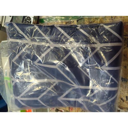 Kenwood Chevron Navy Polyester 40 in. W x 84 in. L Grommet Blackout Curtain (Single Panel)