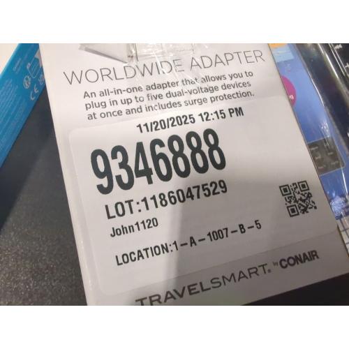 Travel Smart Type A/B For Continental Europe Adapter Plug w/USB Port