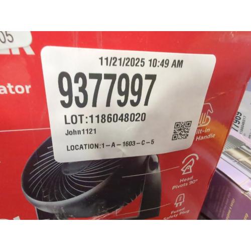 Honeywell TurboForce 11.3 in. H 3 speed Air Circulator Fan