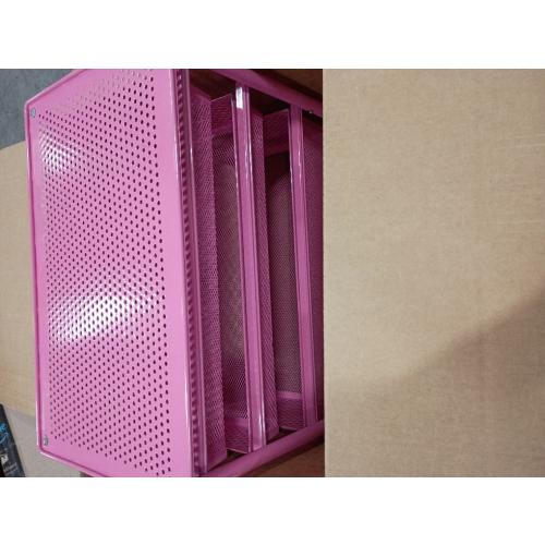 Simple Houseware Stackable 3 Tier Sliding Basket Organizer Drawer, Pink