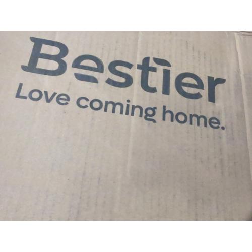 Size 24 Color Grey Bestier Floating Shelves for Wall, 24 inch Kitchen Shelves Wall Mounted, 3 Tier Coffee Bar Shelf with Foldable Brackets, Industrial Display Shelf for Bathroom, Living Room, Retro Grey