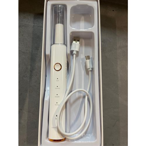 Plaque Remover for Teeth, Electric Tooth Cleaner Tartar Remover for Teeth with LED Light,4 Modes Rechargeable Teeth Cleaning Kit with Dental Tools, 2 Replaceable Heads (White A)