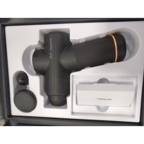 Hyperice Hypervolt Go 2 - Black - Featuring Quiet Glide Technology - Handheld Percussion Massage Gun - 3 Speeds, 2 Interchangeable Heads - Helps Relieve Sore Muscles and Stiffness