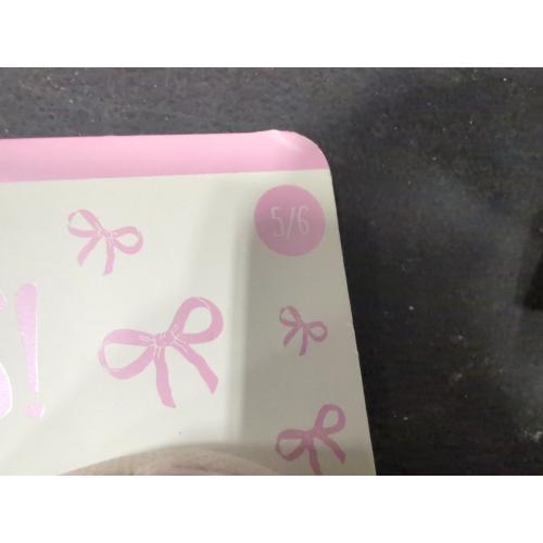 Size 5/6 Color Pink Happy days super comfy slippers