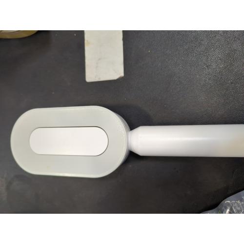 White Self-Cleaning Hair Brush, 3D Air Cushion Design, Detangling Paddle Brush with Holder, All Hair Type (WHITE)