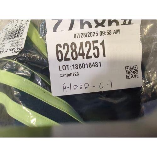 adidas Women's, XL, Green with light green strips Pacer 3-Stripes Knit Shorts