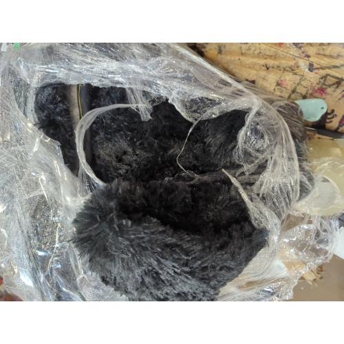 Area Rug for Living Room:Ultra Soft Fluffy Shag Black Rugs,Large Fuzzy Plush Indoor Non Slip Carpet Washable Rug for Bedroom Kids Nursery Office Dorm Modern Decor(Black)