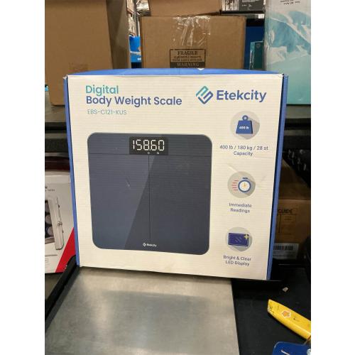 Etekcity Scale for Body Weight, Digital Bathroom Scales for People, Most Accurate to 0.05lb, Bright LED Display & Large Clear Numbers, Upgraded Quality for the Elderly Safe Home Use, 400 lbs