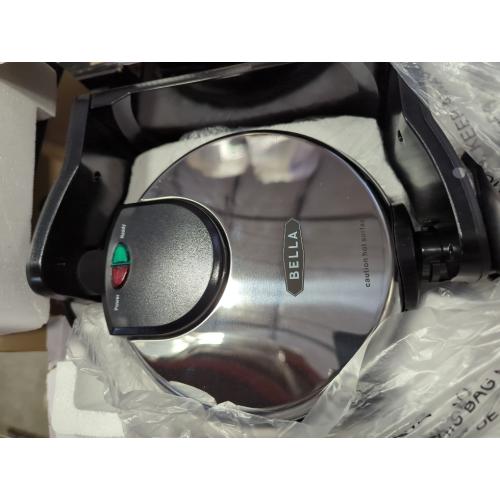 Bella - Nonstick Rotating Belgian Waffle Maker - Stainless Steel