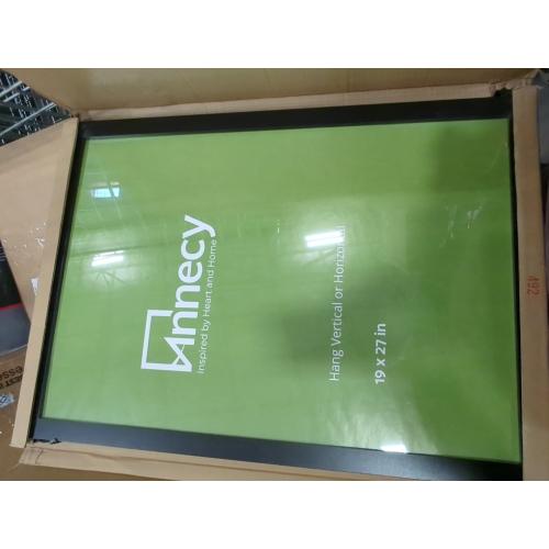 Annecy 19x27 Picture Frame Black（1 Pack）, 19 x 27 Picture Frame for Wall Decoration, Classic Black Minimalist Style Suitable for Decorating Houses, Offices, Hotels