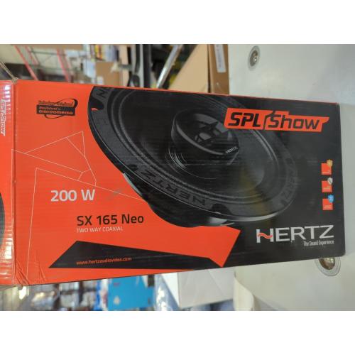 Black Pair of HERTZ SPL Show Series SX-165-NEO 6.5 Two-Way SPL Coaxial Speakers with Neo Magnets and UV/Waterproofing