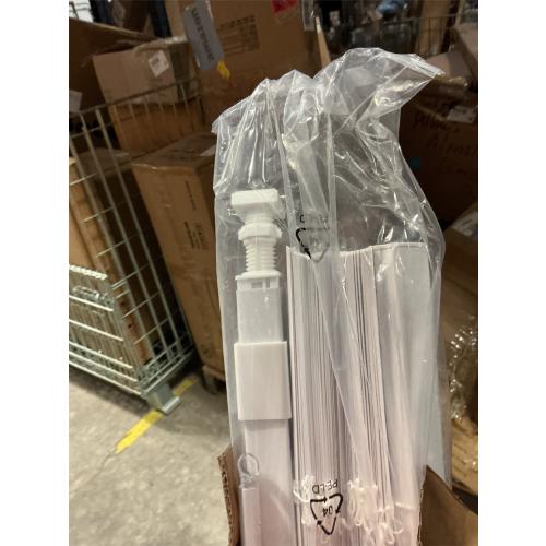 No Drill Blinds for Windows 1 Vinyl L-Shaped Slats Cordless Mini Blinds for Home, for Window Size 36 W × 48 H White