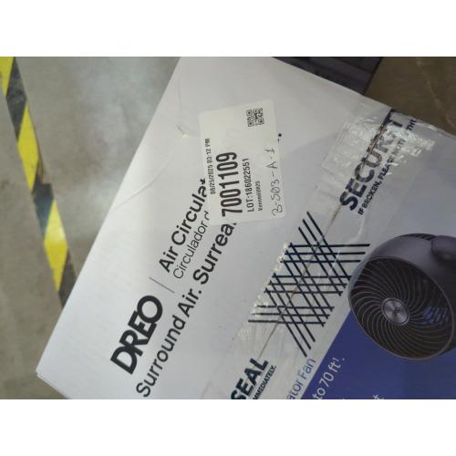 Grey Dreo - 70ft Powerful Airflow, 28db Quiet Table Air Circulator Fans for Whole Room, 120 Adjustable Tilt, 3 Speeds, CF409 - Grey