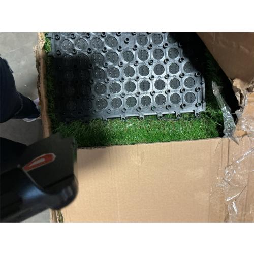 XLX TURF Artificial Grass Turf Tiles Interlocking Set 36 Pieces, Square Fake Grass Tiles Self-draining for Pet Indoor/Outdoor Flooring Decor, 12x12, 8 Buckle Systerm