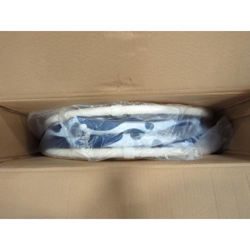 31.5 Extra Large Portable Bathtub, Foldable bathtub for adults,Family Soaking Tub, Affordable,Lightweight,One second collapsible bathtub (Oval, Blue Bowen)