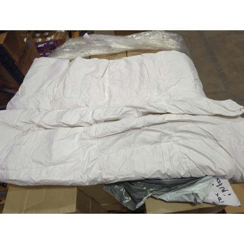 Comforter,Filled with Feather and Down Fiber, All Season White Luxury Bed Comforter,Ultra Soft 100% Cotton Duvet Insert,King Size 106x90