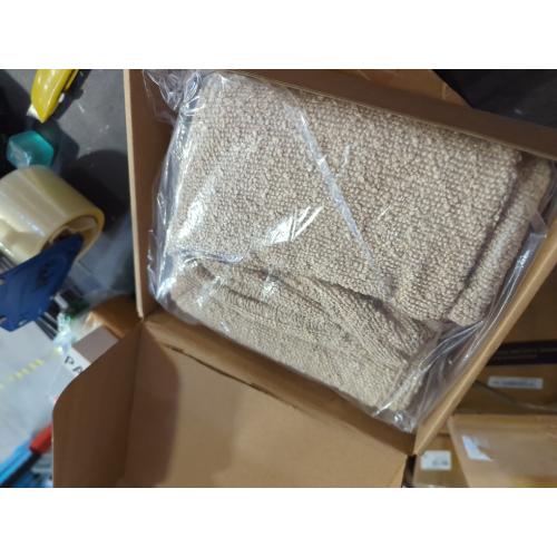 FUTEI Pack of 2 Oatmeal Decorative Throw Pillow Covers 24x24 Inch Soft Cozy Solid Boucle Textured European Cushion Case,Modern Home Decor for Couch Bed Living Room