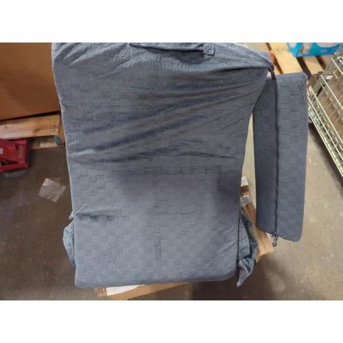 Vekkia Large Reading Pillow with Adjustable Arms & Headrest – Wide Backrest Cushion for Adults with Extra-Large Pockets for Reading, TV, Gaming & Work, Recovery on Bed & Floor, 21(Grace Grey)