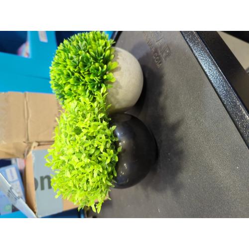 Bundle of 2 Velener Small Artificial Succulents Grass Desk Plant for Office, Fake Sage Plants for Shelf Decor, Mini Faux Plant Indoor, Masculine Home Decor, Coffee Table Decor, Bathroom Counter Decor in Pot