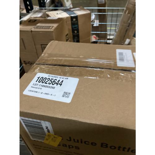 Holotap 42Pcs 16Oz Plastic Juice Bottles with Caps, Empty Plastic Bottles for Juicing,16Oz Juicing Containers with Tamper Evident Caps Ideal for Water and Other Beverages (Black, 16 OZ)