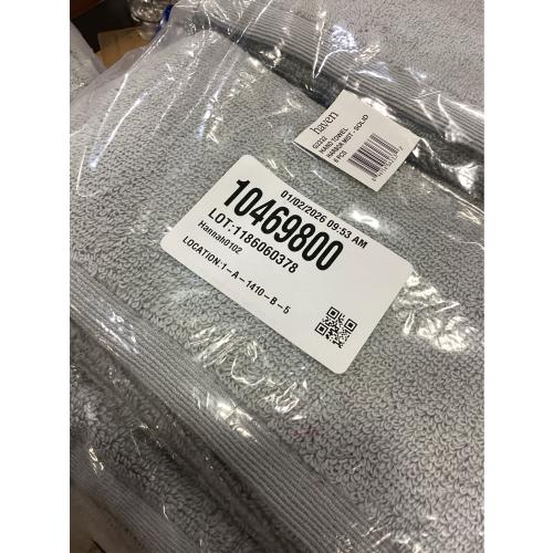 Haven Organic Cotton Terry Hand Towel in Harbor Mist Grey 6 pack
