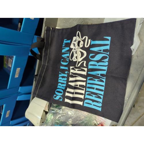 BDPWSS Theater Tote Bag Drama Actor Actress Gift Comedy Tragedy Mask Gift Sorry i Can't i Have Rehearsal Bag