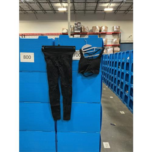 SIZE SMALL RXRXCOCO Ribbed Workout Sets for Women 2 Piece Backless Strappy Sports Bra Seamless Leggings Matching Set Yoga Outfits