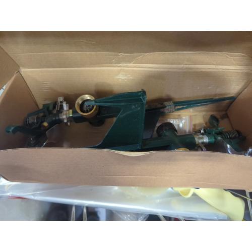 2 Pack Impact Sprinkler Head on Metal Step Spike, Heavy Duty Zinc Alloy Lawn Sprinkler, Adjustable Coverage Nozzle on Sturdy Spike Base, 360 Degree Large Area Irrigation, Green