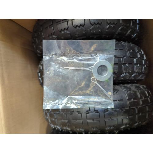 2Pack 4.10/3.50-4 Tire and Wheel, 10 Pneumatic Tire, with 2.25 Offset Hub, 5/8 Axle Bore Hole, Sealed Bearings, for Hand Truck Trolley Dolly Garden Wagon Cart Wheel Replacement, 2 Pack