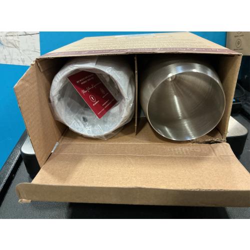 Gusto Nostro Stainless Steel Wine Glass - 18 oz - Cute, Unbreakable Wine Glasses for Travel, Camping and Pool - Fancy, Unique and Cool Portable Metal Wine Glass for Outdoor Events, Picnics (Set of 2)