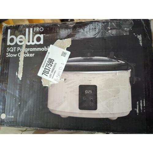 Oatmilk Bella PRO - 5-qt. Programmable Slow Cooker - Oatmilk