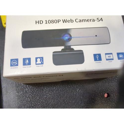 Hilitand 1080P Business Webcam with Microphone, USB 4K Web Computer Camera, for Live Broadcast/Net Class, Computer Accessory for 2000 /XP /7/8(Black)