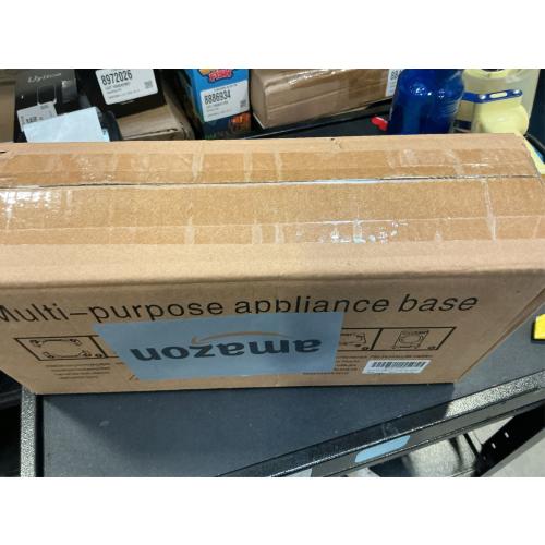 Nefish Mini Fridge Stand Universal Raised Base Adjustable Refrigerator Stands with 4 Strong Feet Washing Machine Pedestal Multi-Functional Bases for Dryer (Black)