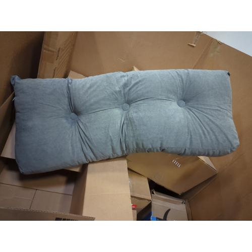 Grey Triangular Wedge Headboard Pillows Twin Dorm Headboard Pillow Long Backrest Positioning Support for Sleeping Back Pillow for Bed Sitting Up Wedge Pillow Reading Bed Lumbar Pillow