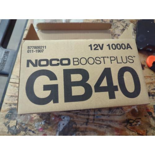 NOCO Boost GB40: 1000A UltraSafe Jump Starter – 12V Lithium Battery Booster Pack, Portable Jump Box, Power Bank & Jumper Cables - for 6.0L Gas and 3.0L Diesel Engines