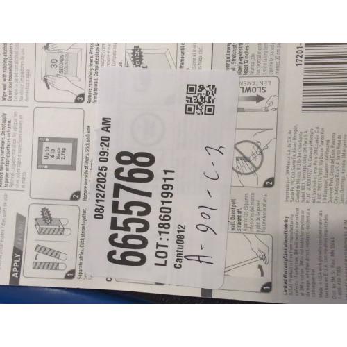 6 lb. Medium White Picture Hanging Strips (3 Pairs of Strips)