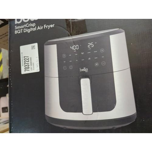 Silver and Black SmartCrisp 8QT Digital Air Fryer
