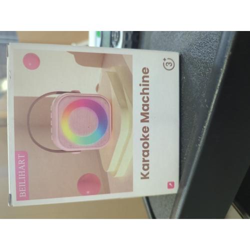 Karaoke Machine for Kids Adults, Mini Portable Bluetooth Karaoke Speaker with 2 Wireless Microphone and Lights, Christmas Birthday Gifts for Girls Ages 4, 5, 6, 7, 8, 9, 10, 12  Family Home Party