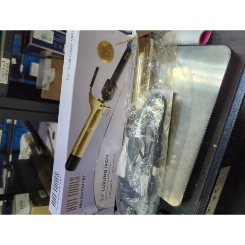 HOT TOOLS Pro Artist 24K Gold Extra Long Curling Iron/Wand | Long Lasting Defined Curls, (1-1/4 in)