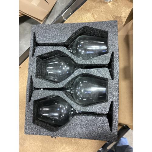 Gusto Nostro Crystal Wine Glasses Set of 4, 22 Oz Long Stem Modern Wine Glasses for White and Red Wine, Dishwasher Safe, Fancy, Elegant, Large and Tall Wine Glass for Wedding Christmas Anniversary