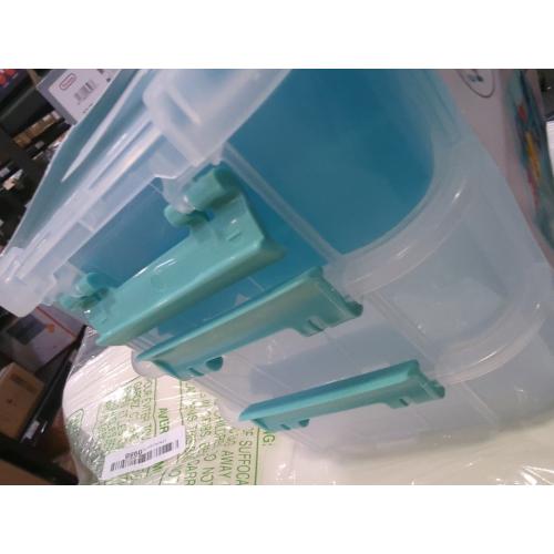 Sterilite 14138606 Layer Stack & Carry Box, 10-5/8-Inch