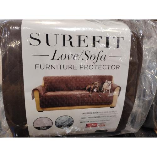 Home Reversible Couch Cover Sofa Cover Washable Furniture Protector Cover with Elastic Straps Water Resistant for Dogs Pet Friendly (68''Sofa,Chocolate/Beige)