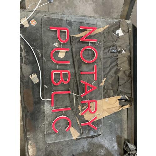 Notary Public Neon Sign,Inform of Business Services Provided of Notaries,Easy Hanging on Wall,5V USB Power Supply.16 * 8inches.