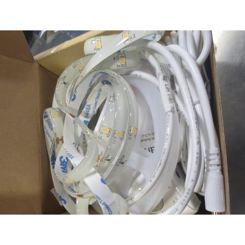 Under Bed Lights Motion Sensor, Motion Activated Bed Lighting,12V Power Adapter, Dimmable LED Strip Night Light for Bedroom,Stairs,Crib,Cabinet,Warm White -2 x 5FT -Dual Kit