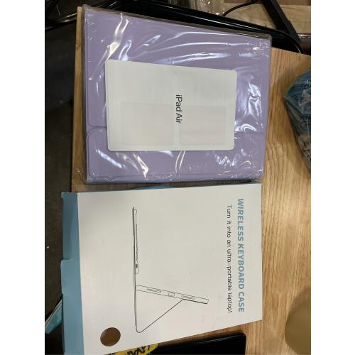 Hamile for iPad 11th 10th Generation Case with Keyboard - 7 Colors Backlit Wireless Detachable Folio Keyboard Cover with Pencil Holder for iPad 11-inch A16 2025 10th Gen 10.9 Inch 2022 (Purple)