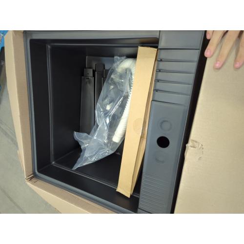 Project Source 24-in x 24-in 1 -Basin Black Freestanding Utility tub with Drain with Faucet