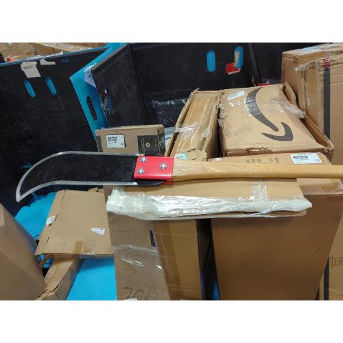 2 Pcs Bush Axe Ditch Bank Blade with Wood Handle Bushcraft Axe Branch Garden Tool 16-inch Head with 40-inch Handle for Yard Garden Work