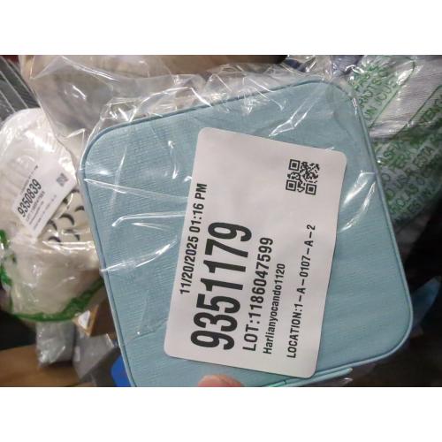 Vlando Small Travel Jewelry Box Organizer Display Case for Girls Women Gift Rings Earrings Necklaces Storage, Blue